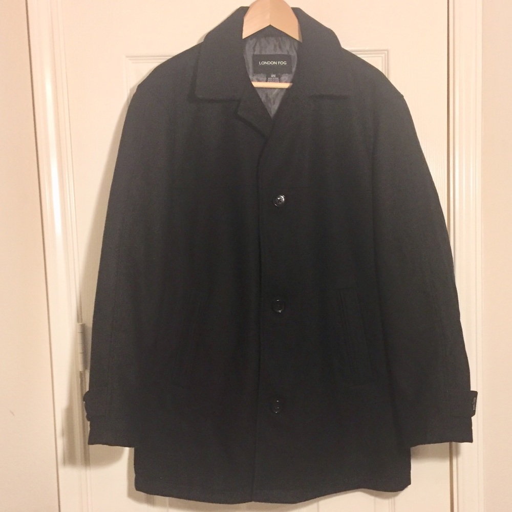 London Fog size M black coat